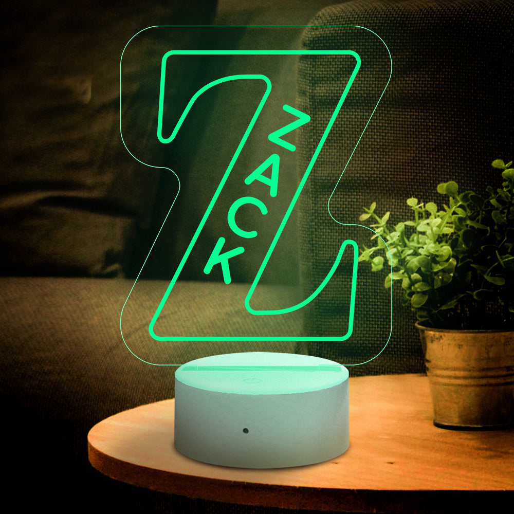 Custom Name Led Lamp Night Light : A-Z 26 Letters