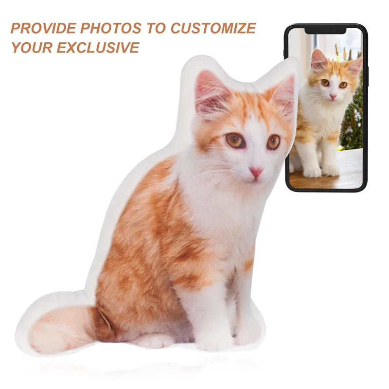 Custom Pet Photo Plush Cushion: Personalized Memories in Every Hug