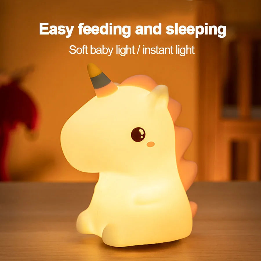 Unicorn Cute Silicone LED Light