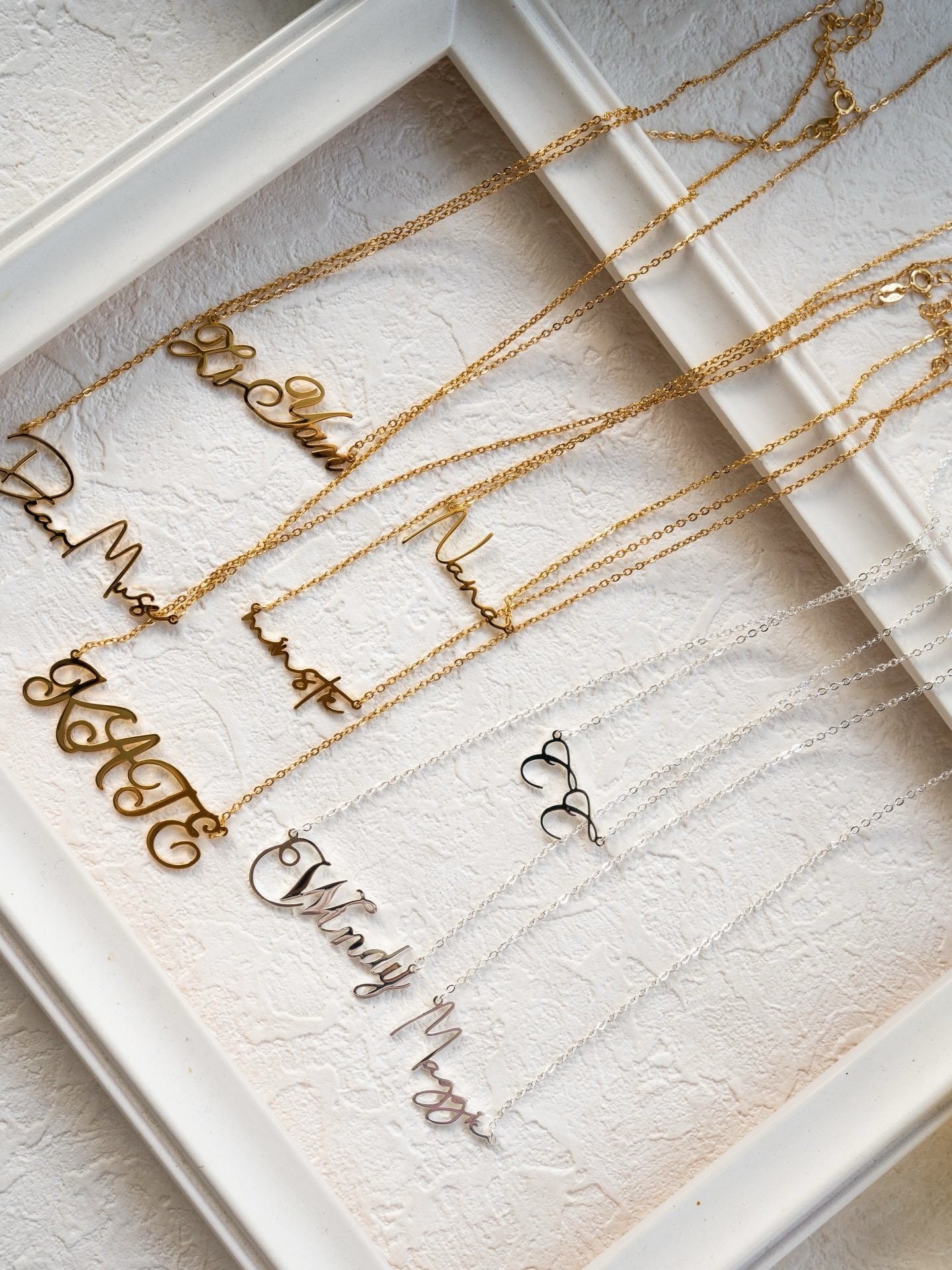 Personalized Name Necklace S925 18K Gold-Plated