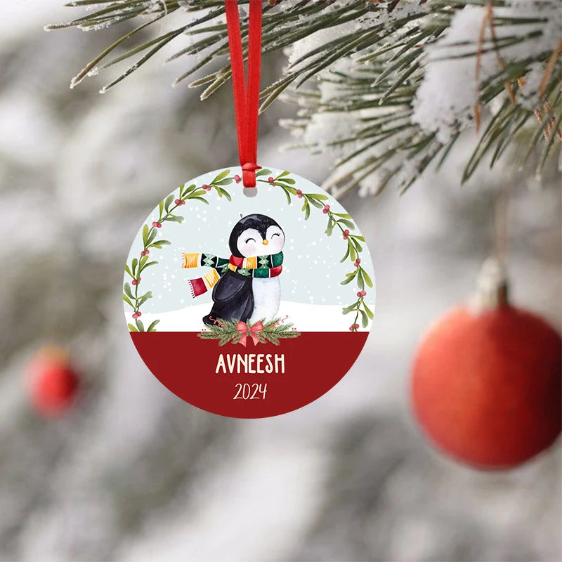 Customized Kid's Name Ceramic Christmas Ornaments