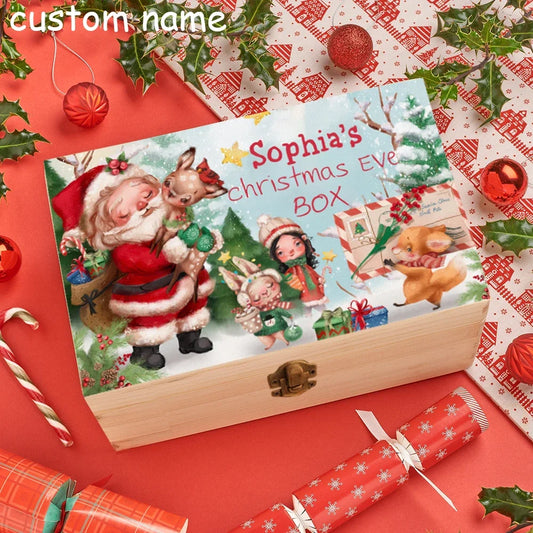 Custom Engraved Christmas Keepsake Box for Kids