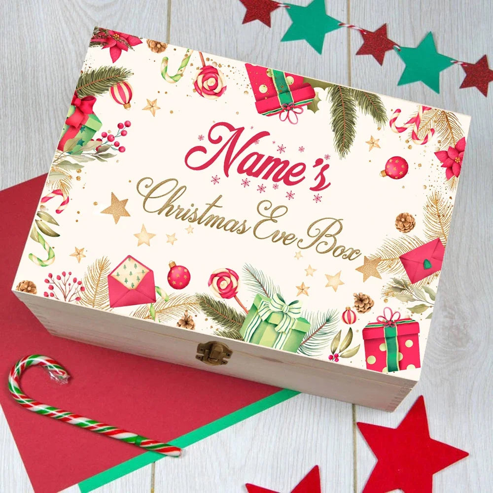 Custom Engraved Christmas Keepsake Box for Kids