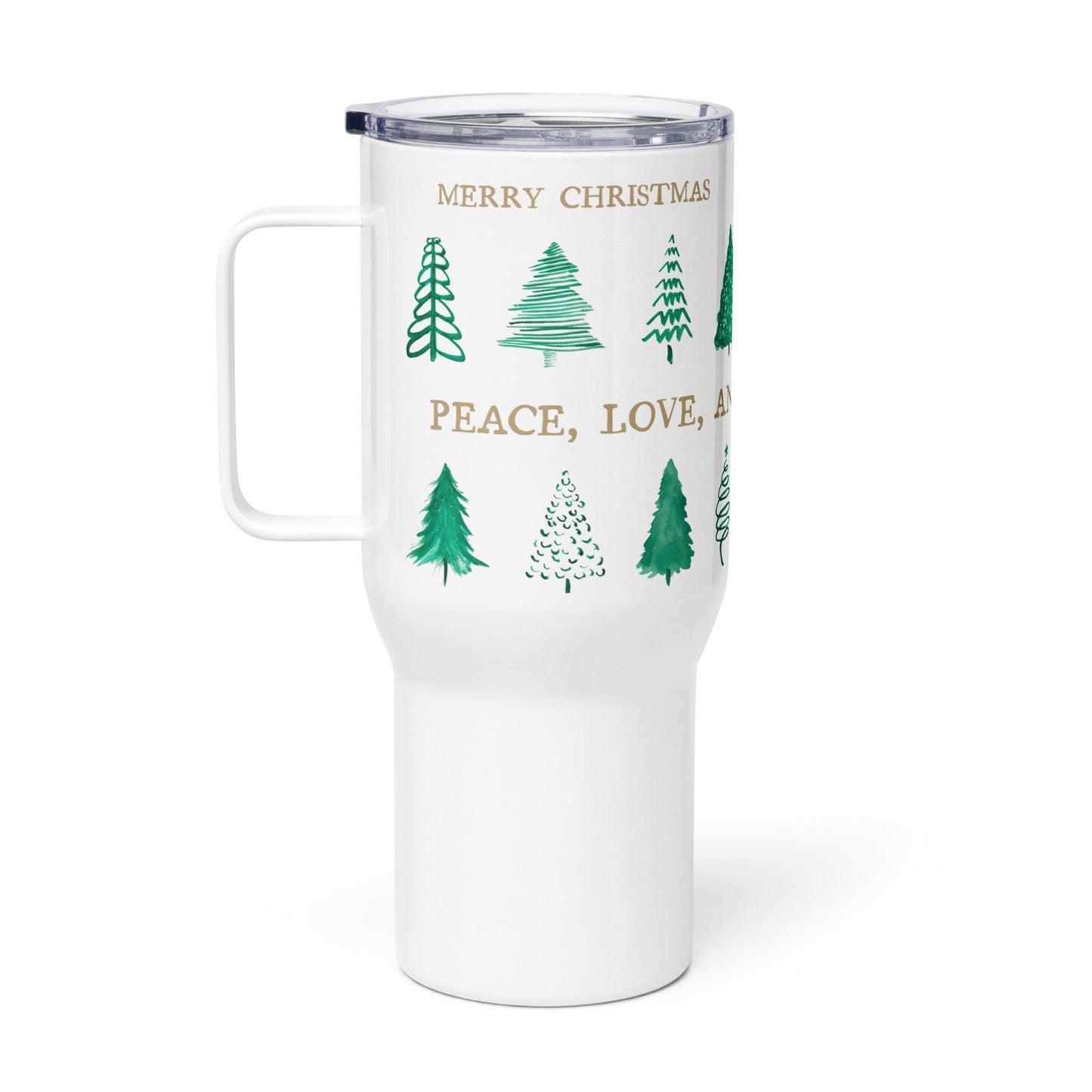 Personalized Tumbler Travel Mug Merry Christmas Gift