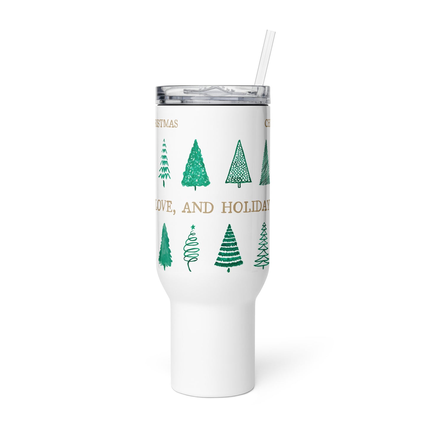 Personalized Tumbler Travel Mug Merry Christmas Gift