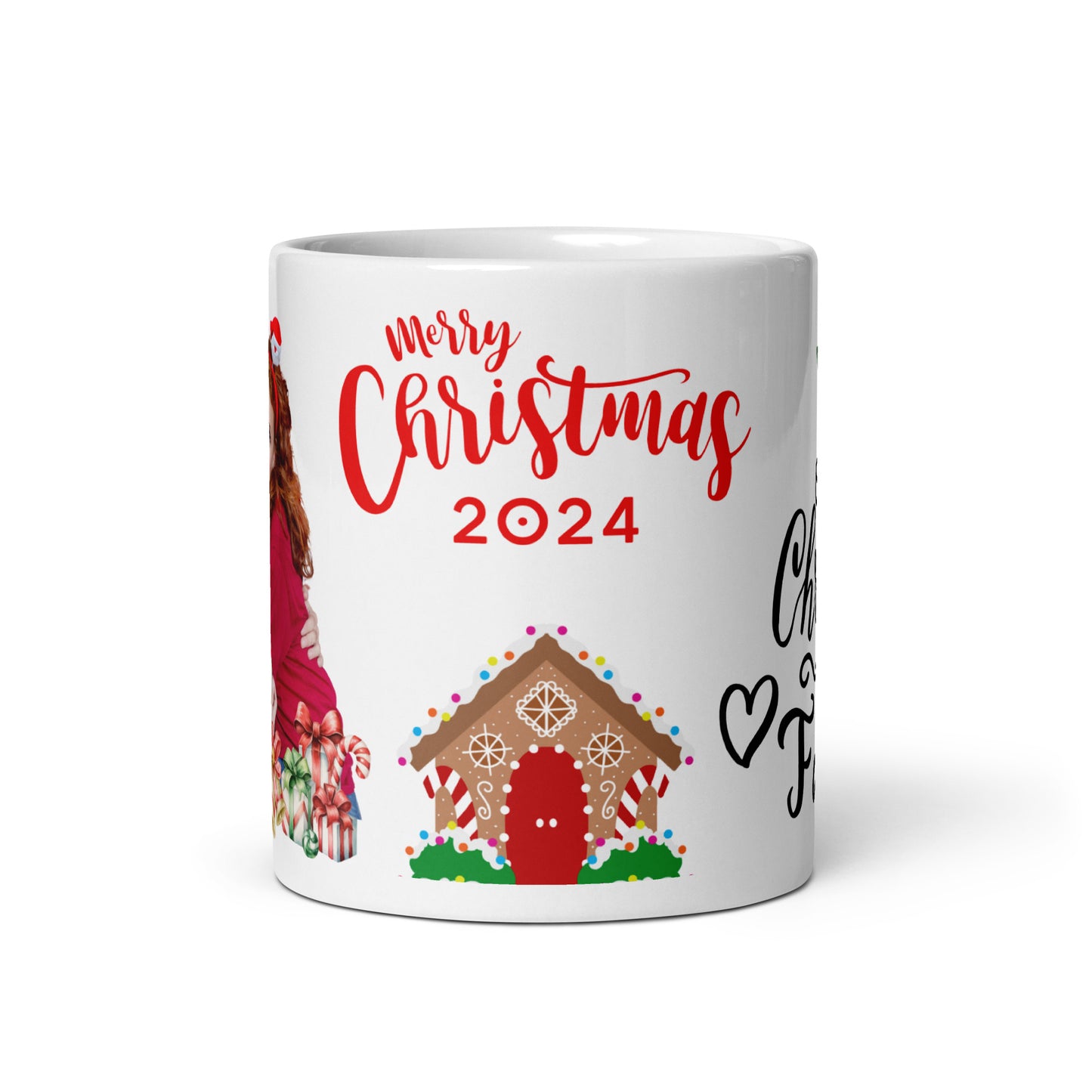 Personalized Coffee Mug - Our First Christmas as a Family Personalized White glossy mug