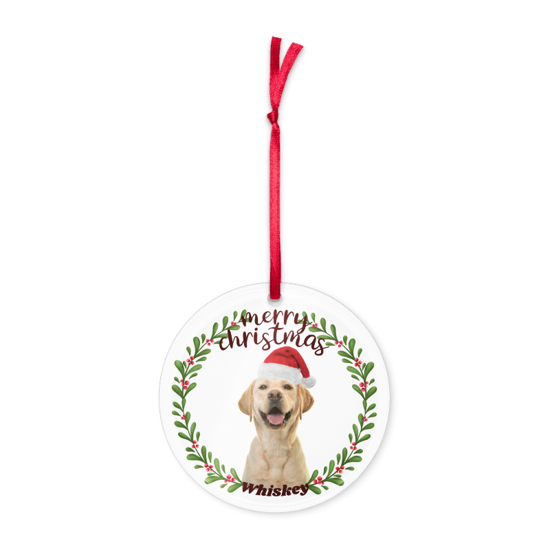 Personalized Christmas Acrylic Ornament with your loved one’s Photos and Name : Merry Christmas 2024